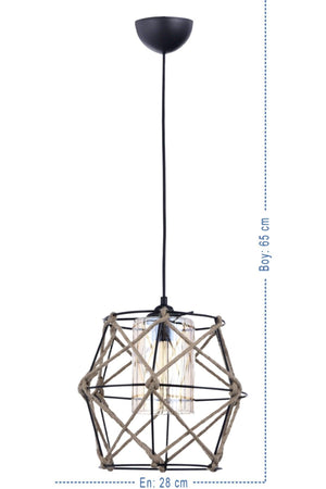 Single Beyza Black Youth Room, Bedroom, Corridor Chandelier - Swordslife