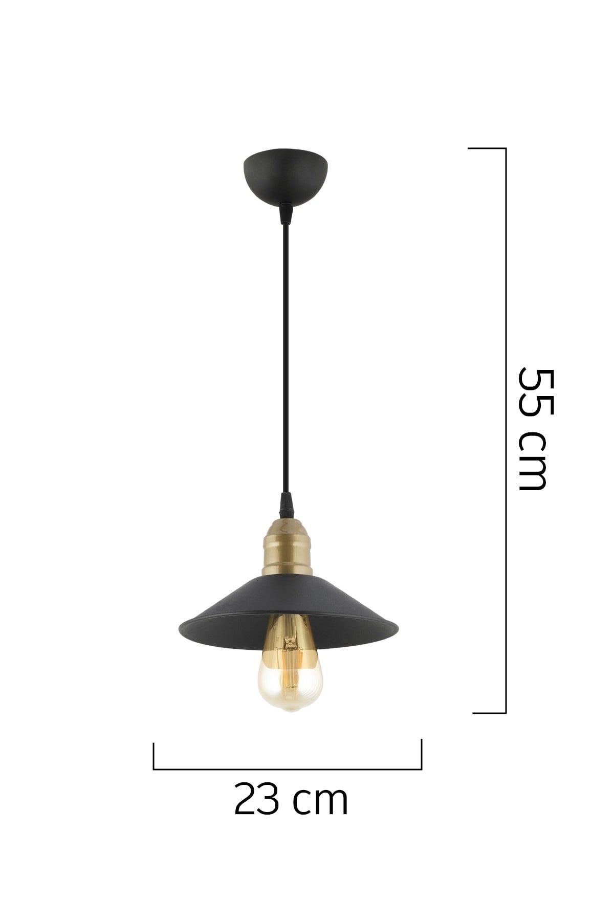 Single Black Modern Retro Sarkıt Küche Retro Hall Chandeler - Swordslife