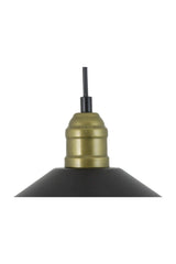 Single Black Retro Rustic Model Modern Metal Pendant Chandelier - Swordslife