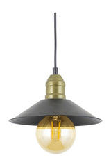 Single Black Retro Rustic Model Modern Metal Pendant Chandelier - Swordslife