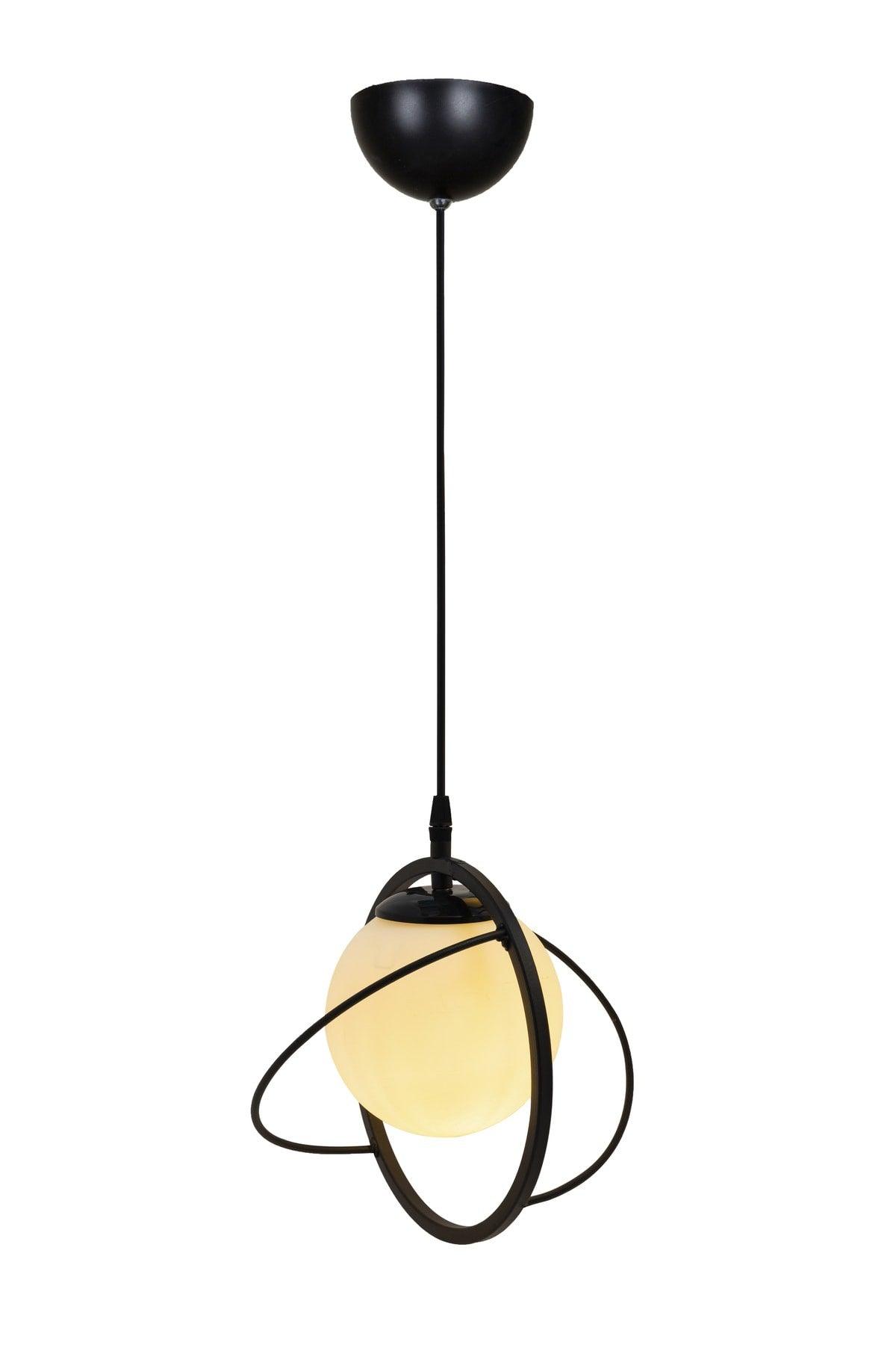 Single Black White Glass Chandelier-modern-industrial-sarkıt Avize-salon-mutfak-child Room-Gutter Room - Swordslife