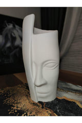 Single Face Vase Large Size White - Swordslife