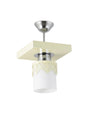 Single Modern Sport Model Square Tray Crowned Cream Chandelier - Swordslife