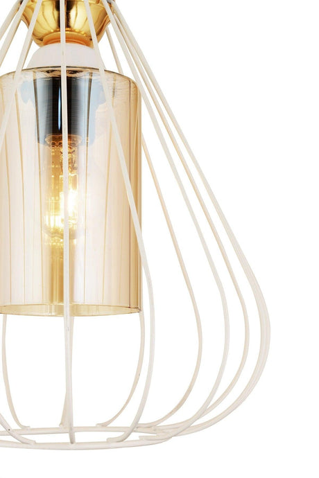 Single Tulip White Modern Downward Facing Chandelier - Swordslife