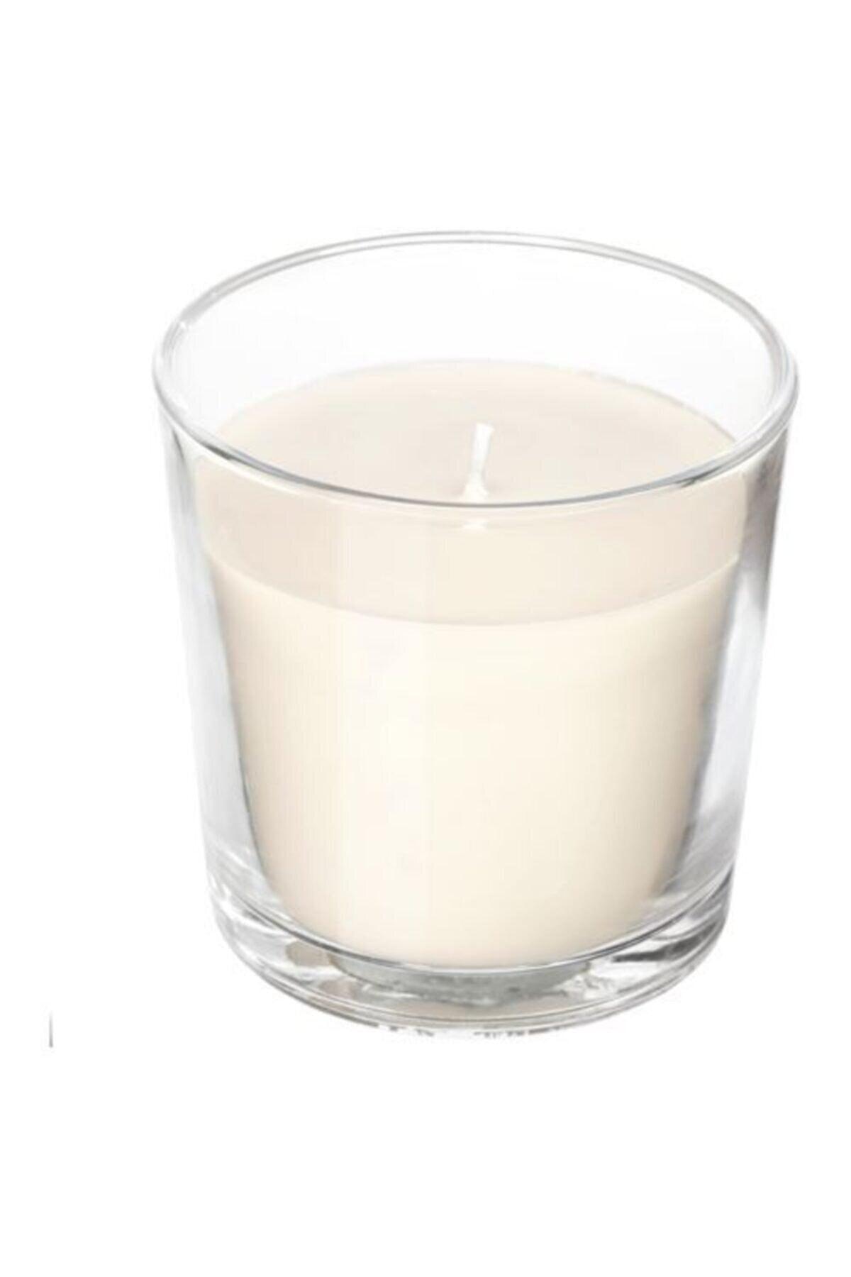 Sınnlıg Sweet Vanilla Scented Candle in 7.5 Cm Glass Container - Swordslife