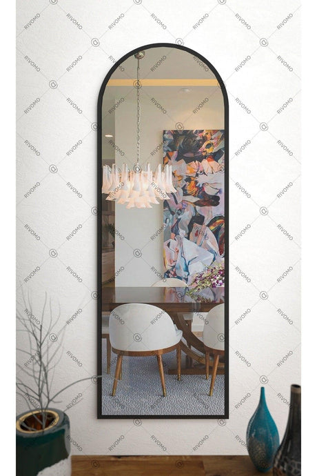 Black Decorative Full Length Mirror 150x50 cm - Swordslife