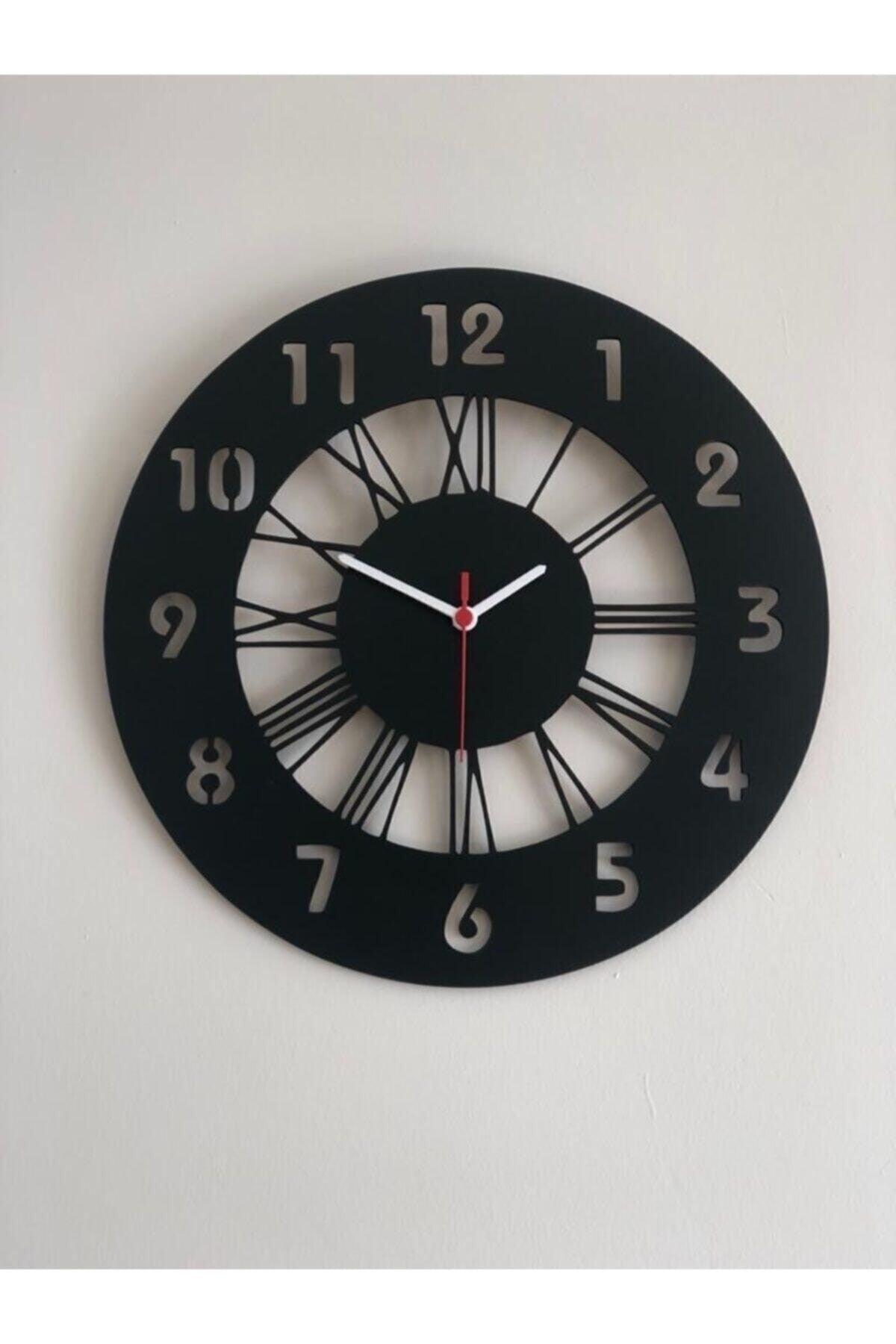 Black Gift Wooden Decorative Wall Clock 40cm - Swordslife