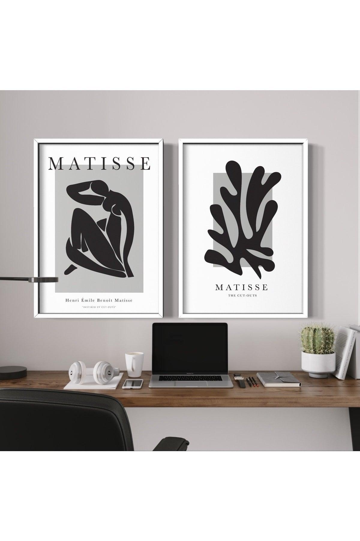 Black And White Matisse 2-Piece Unframed Poster Set, Modern Painting Poster, Wall Decoration - Swordslife