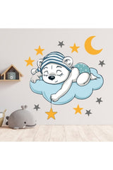 Bear Sleeping on Cloud Decorative Child