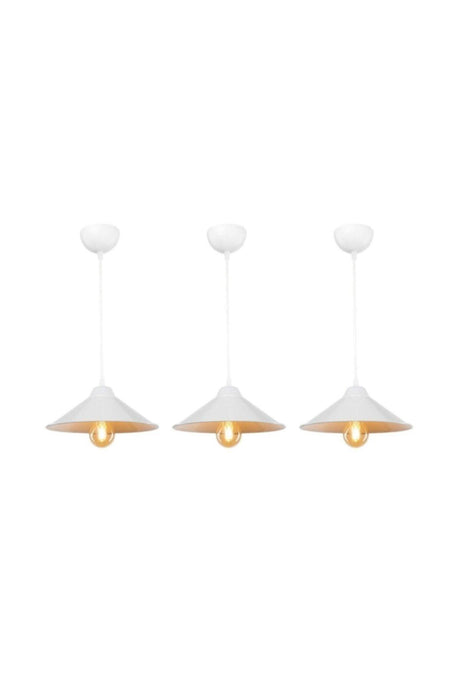 Slm Maya White Chandelier 3 Pieces - Swordslife