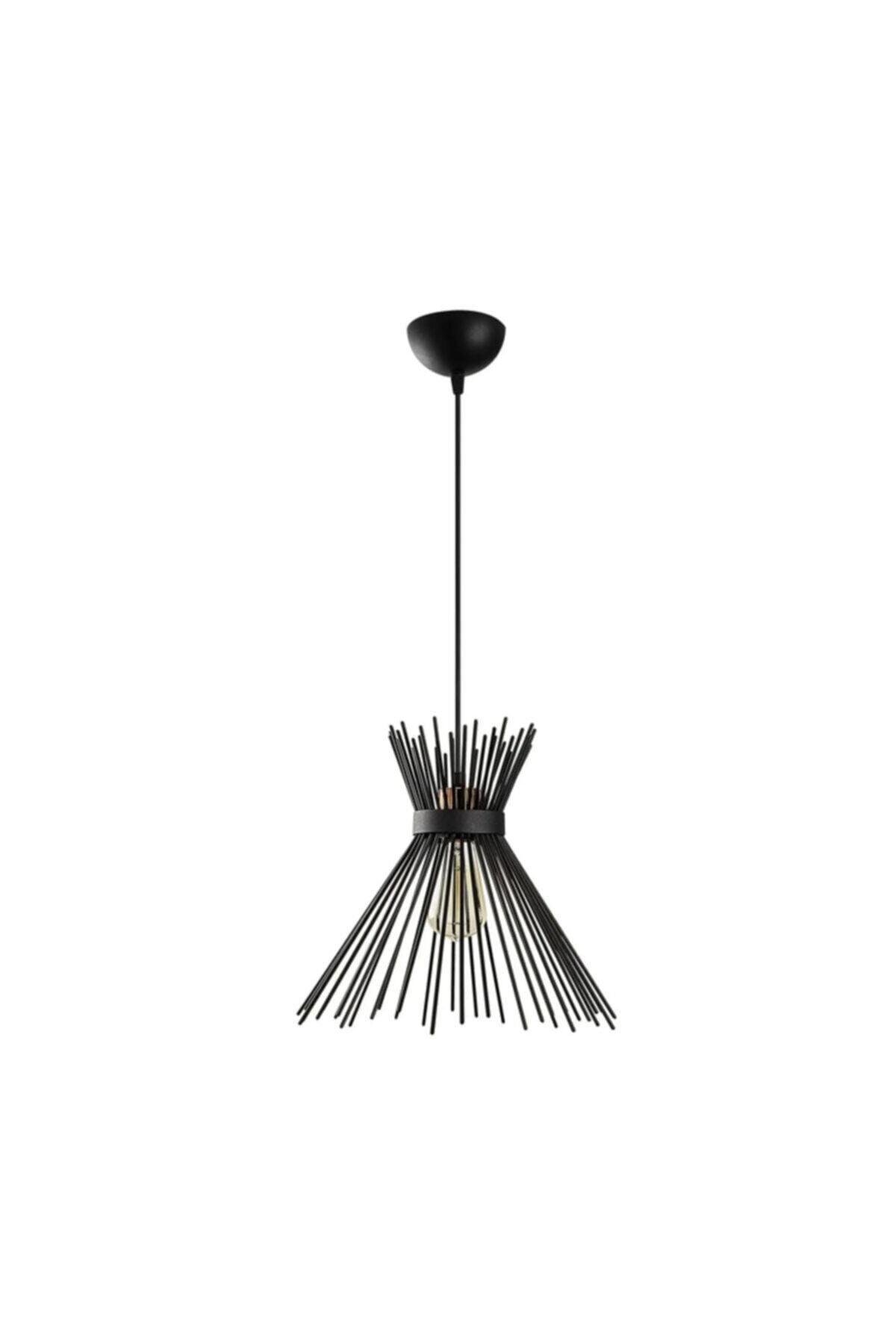 Little Hedgehog Retro Rustic Modern Metal Black Single Pendant Lamp Chandelier - Swordslife