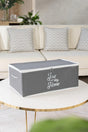 Small Size Anthracite Color Printed Storage Bag 52 X 28