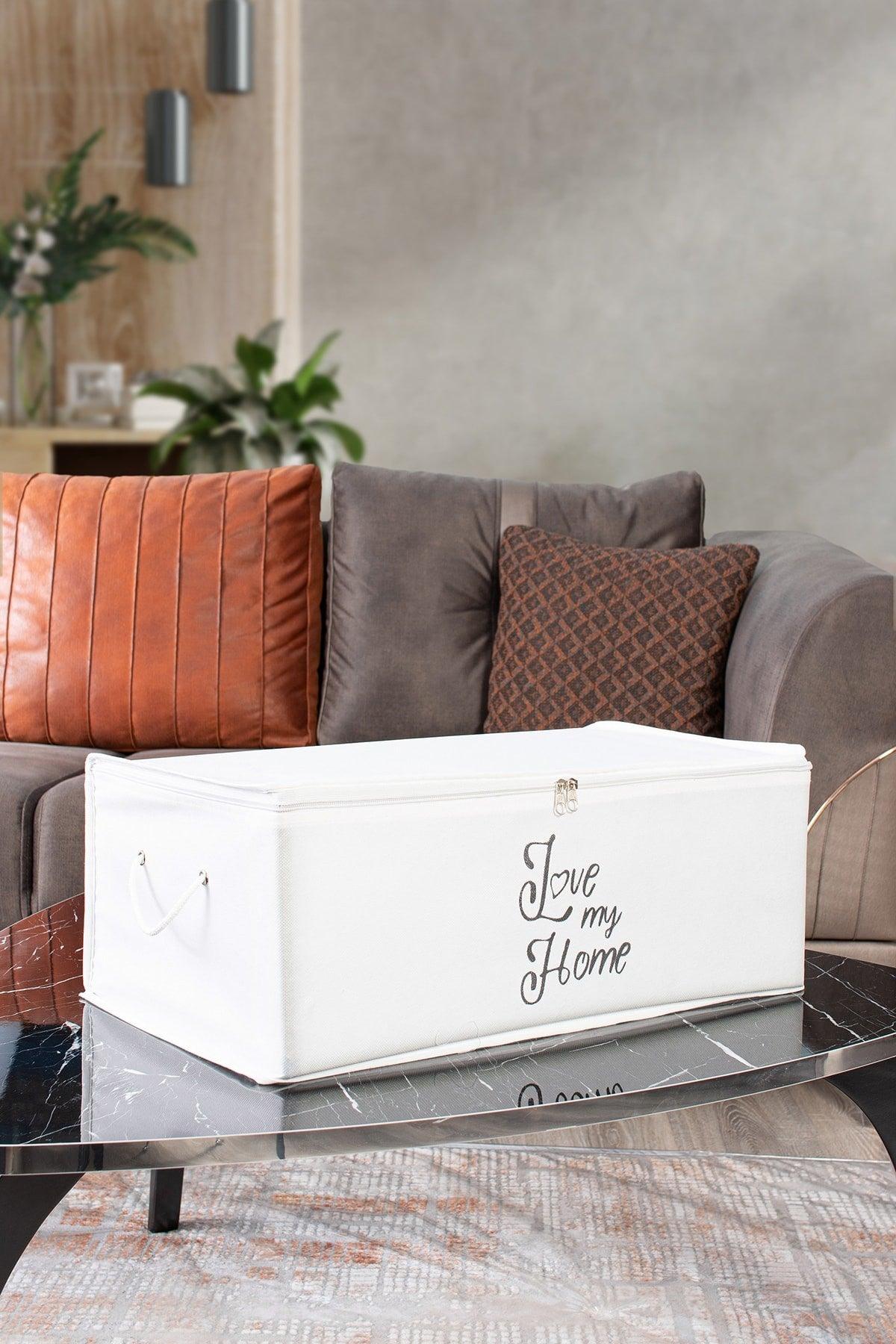 Small Size White Color Printed Storage Bag 52 X 28 X 21 Cm - Swordslife