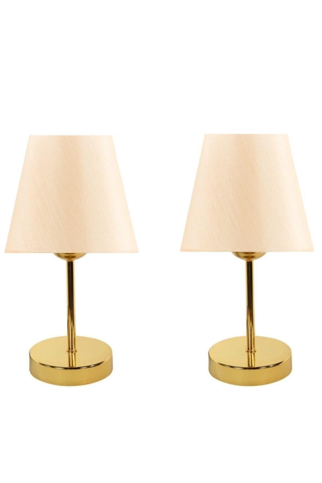 Smyrna Metal Leg Lampshade Double Table Lamp - Swordslife