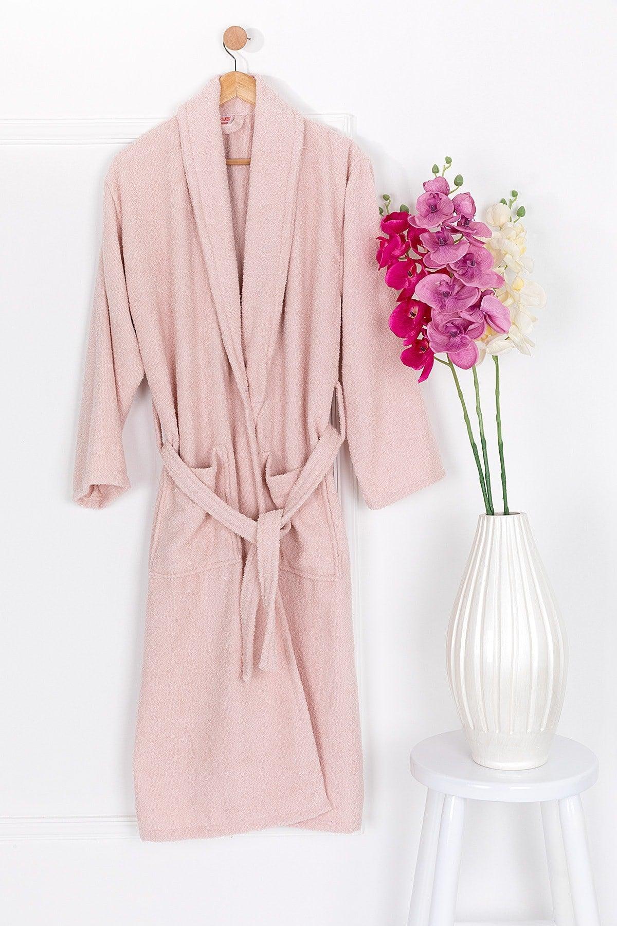 Şalyaka Bathrobe 100% Cotton Extra Soft Powder - Swordslife