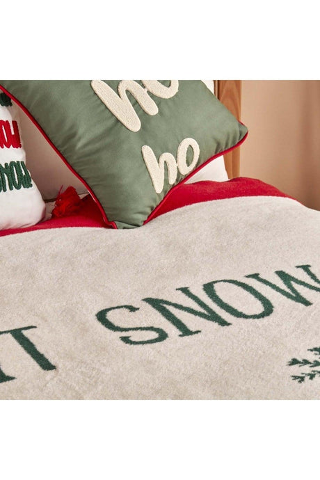 Snow Cotton Double Blanket Green (180x220 Cm) - Swordslife