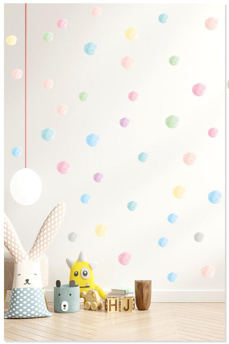 Soft Color Suluboya 3 und 5 Cm 100 Stk Gepolstertes Set Dekorative Kinder Zimmer Wandaufkleber Wand - Swordslife