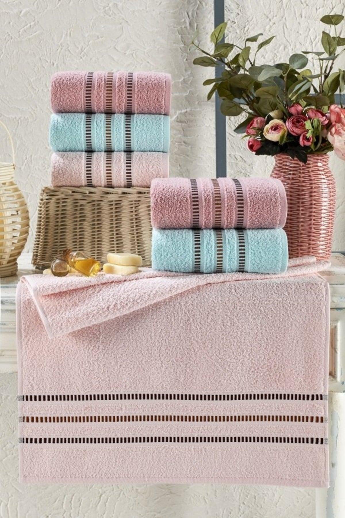 Soft Harmony Pastel Series 6 Towel Set