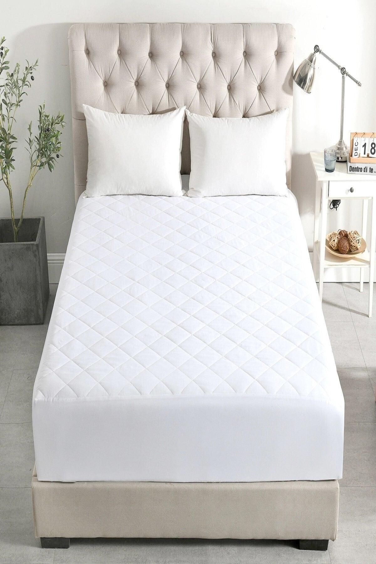 Soft Touch Full Edge Fitted Quilted Mattress Protector Mattress Single Double Double All Sizes - Swordslife