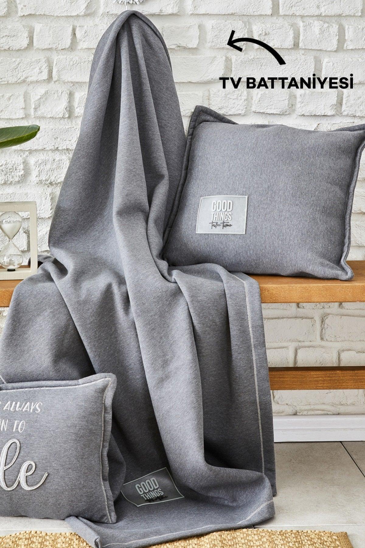 Softy Comfort TV Blanket Gray 130x170cm - Swordslife