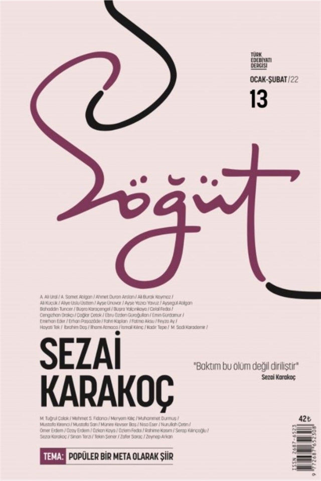 Söğüt - Journal of Turkish Literature Issue 13 / January - February 2022 - Swordslife