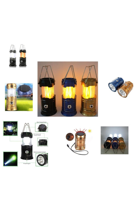 Solar Rechargeable Multifunctional Camping Lamp Searchlight Powerbank - Swordslife