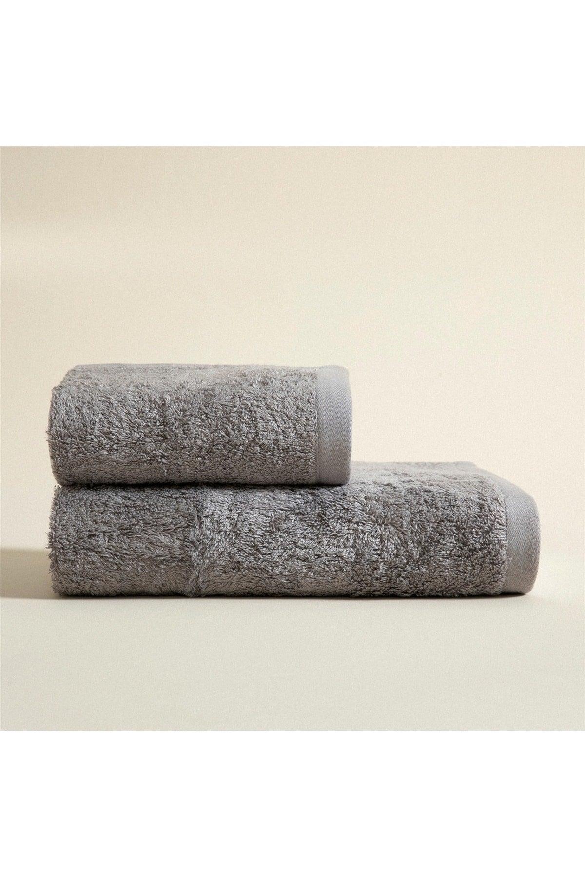 Solid Face Towel 50x90 cm Warm Gray