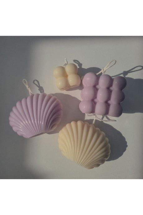 Soy Wax Decorative Bubble & Oyster Candle Set of 4 - Swordslife