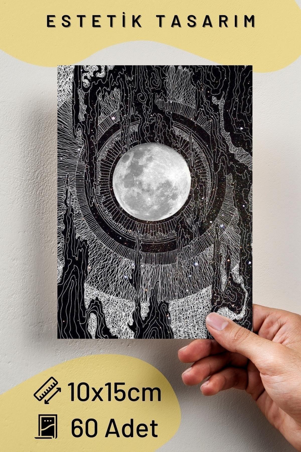 Space Poster Set - Collage Set - Room Decor - Wall Poster - Adhesive - Wall Decor - 60 Pieces - Swordslife