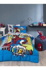 Spiderman New York Single Licensed Elastic Fitted Bed Sheet Child Sleeping Set - Swordslife