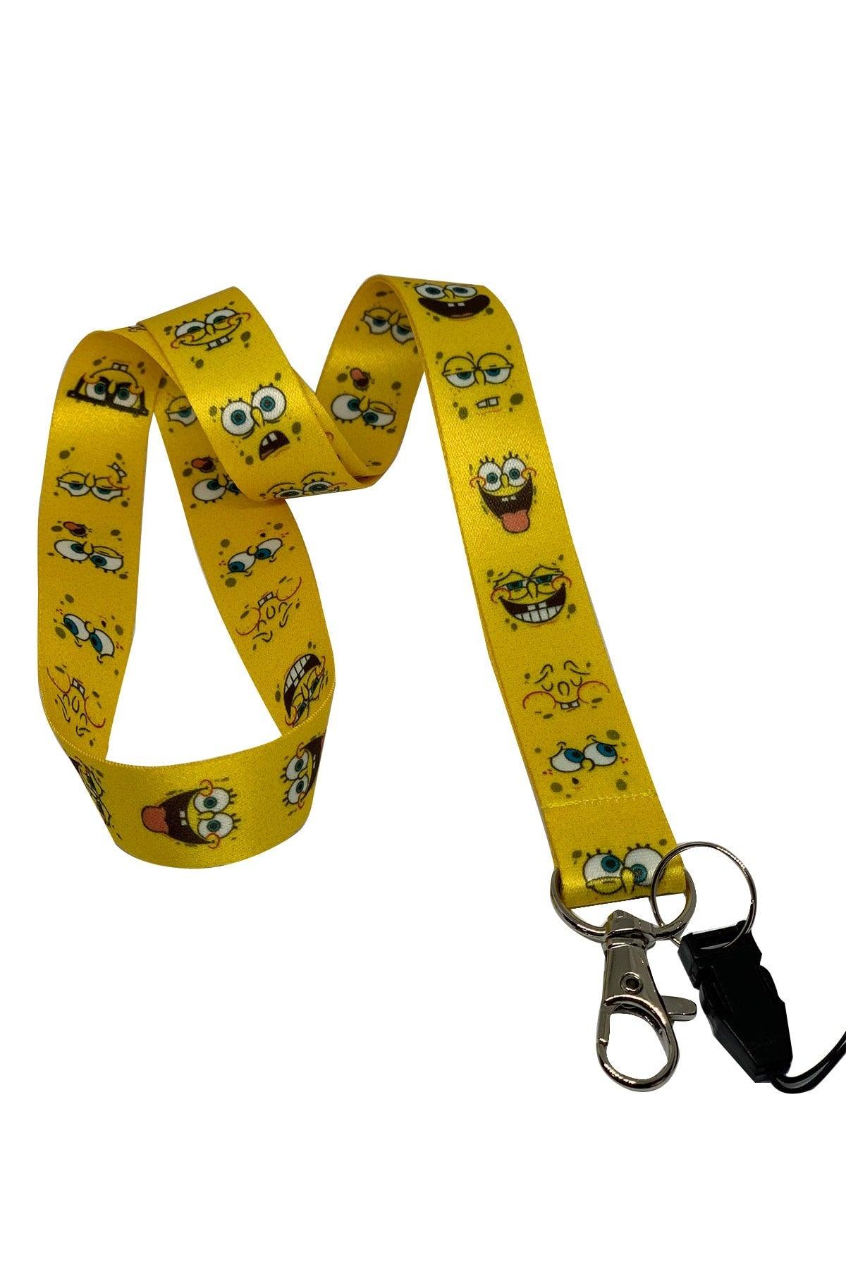 Sponge Bob Patterned Neck Strap Rope Collar