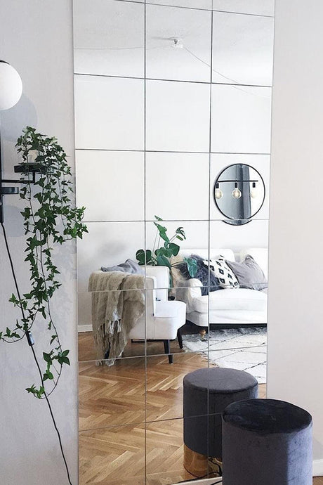 Square Decorative Glass Mirror 4x 30x30 - Swordslife