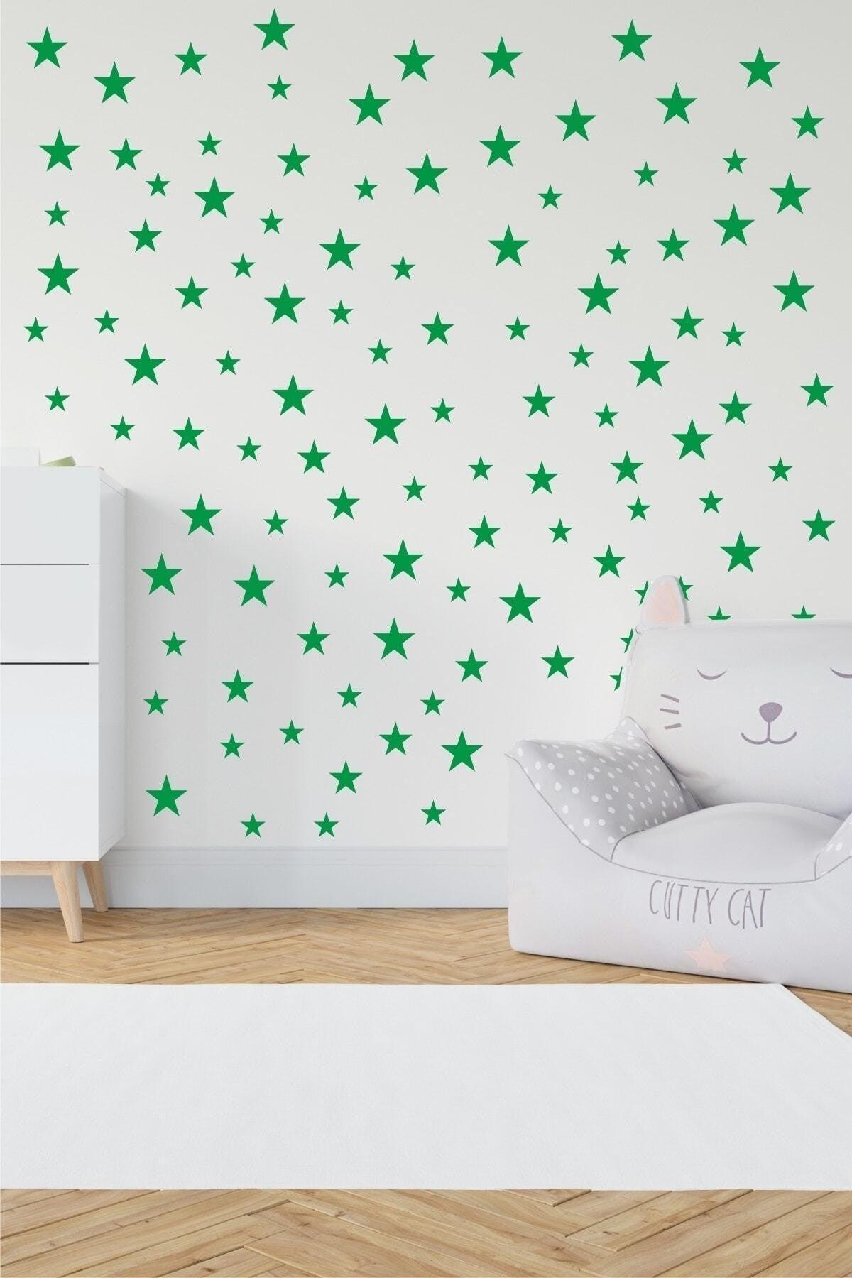 Star Sticker, Baby Room Sticker, Stars Kids Room Sticker, Green - Swordslife