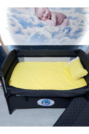 Star Pattern Elastic Bed Sheet ** Pillow And
