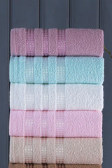 Stars Set of 6 40x70 Cm Hand & Face Towels