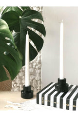 Steg Beton Black 2 Pcs Candlestick Holder - Swordslife