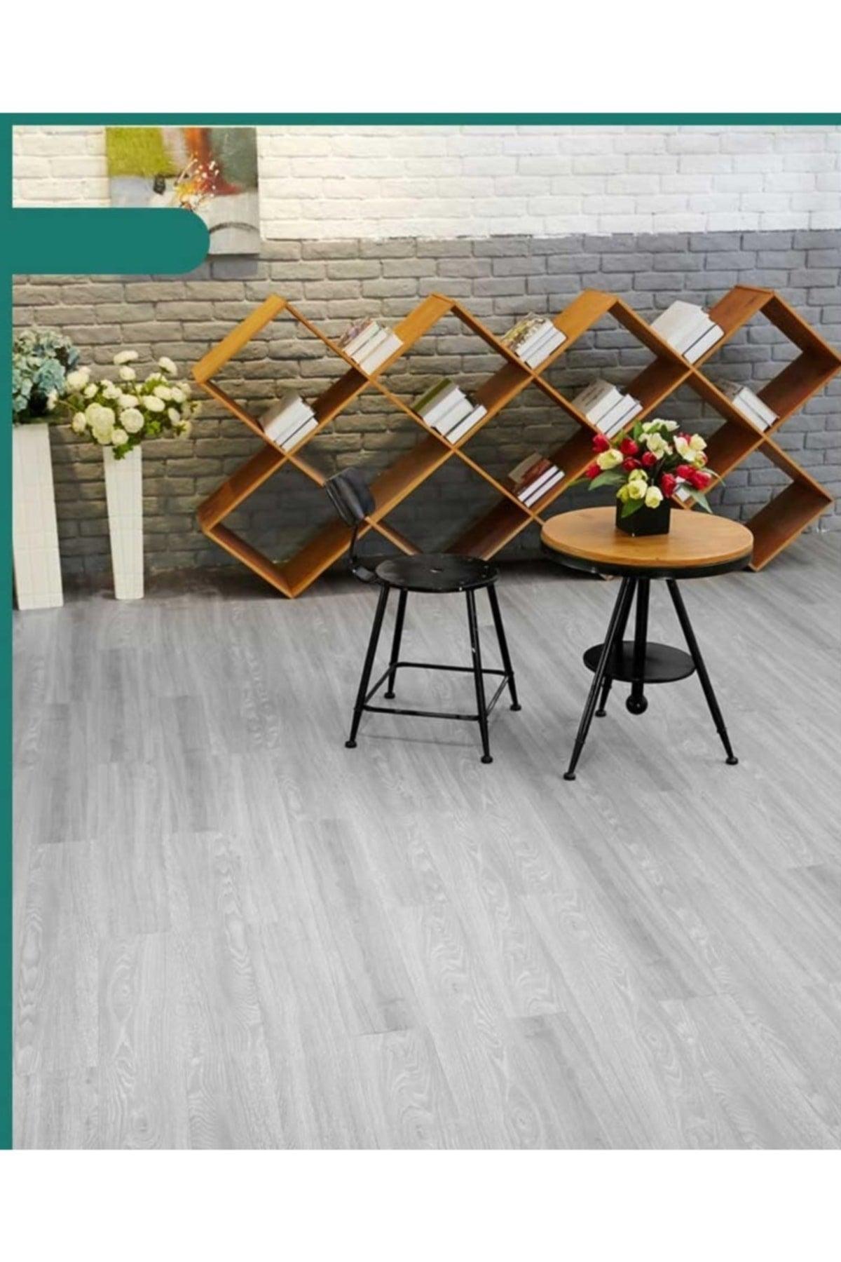 Adhesive Gray Wood Flexible Flooring Floor Wall Flooring Parquet Nwyp09gri - Swordslife