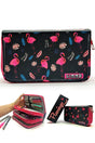 Pencil Case Flamingo Black Kawai Organizer