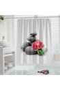 Stone Pattern Bathroom Curtain Colorful Flower Pattern Shower Curtain 180x200 cm - Swordslife