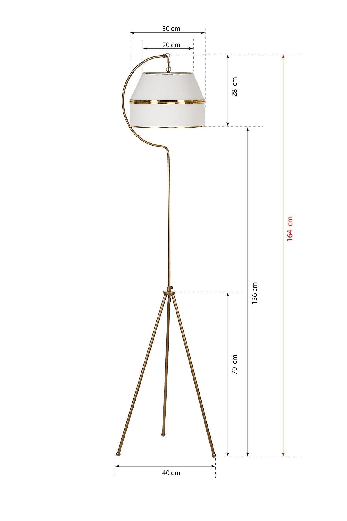 Sucette Floor Lamp White - Gold Lmbd-62 - Swordslife