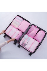 Suitcase Luggage Organizer Organizer Set of 6-pink - Swordslife