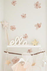 Summer Flowers And Leaves Wall Sticker Set - Swordslife