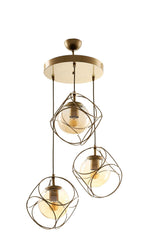 Suna 3rd Tumbled-Honey Glass Chandelier - Swordslife