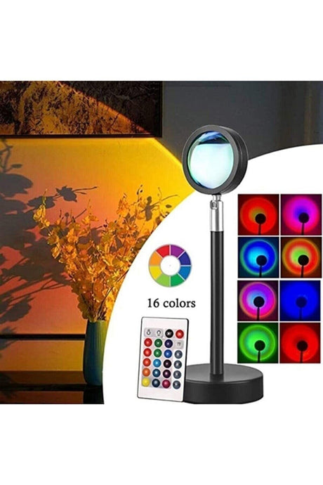 Sunset Projector Lamp 16 Different Images With Decorative Light Control Sunset Lamp New Room Light - Swordslife