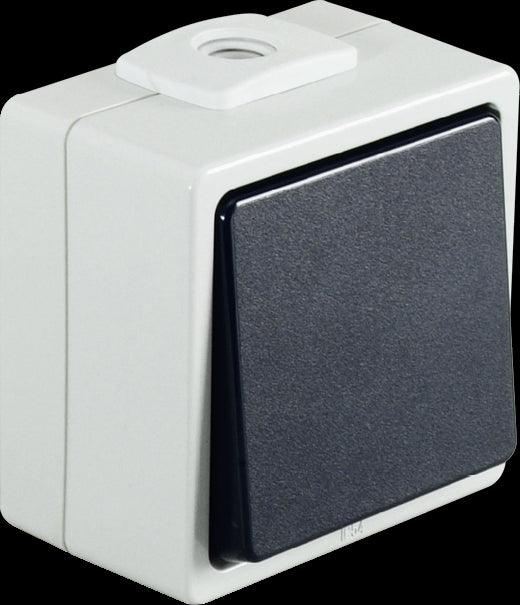 Surface mounted damp room switch - NO - IP54 - Swordslife