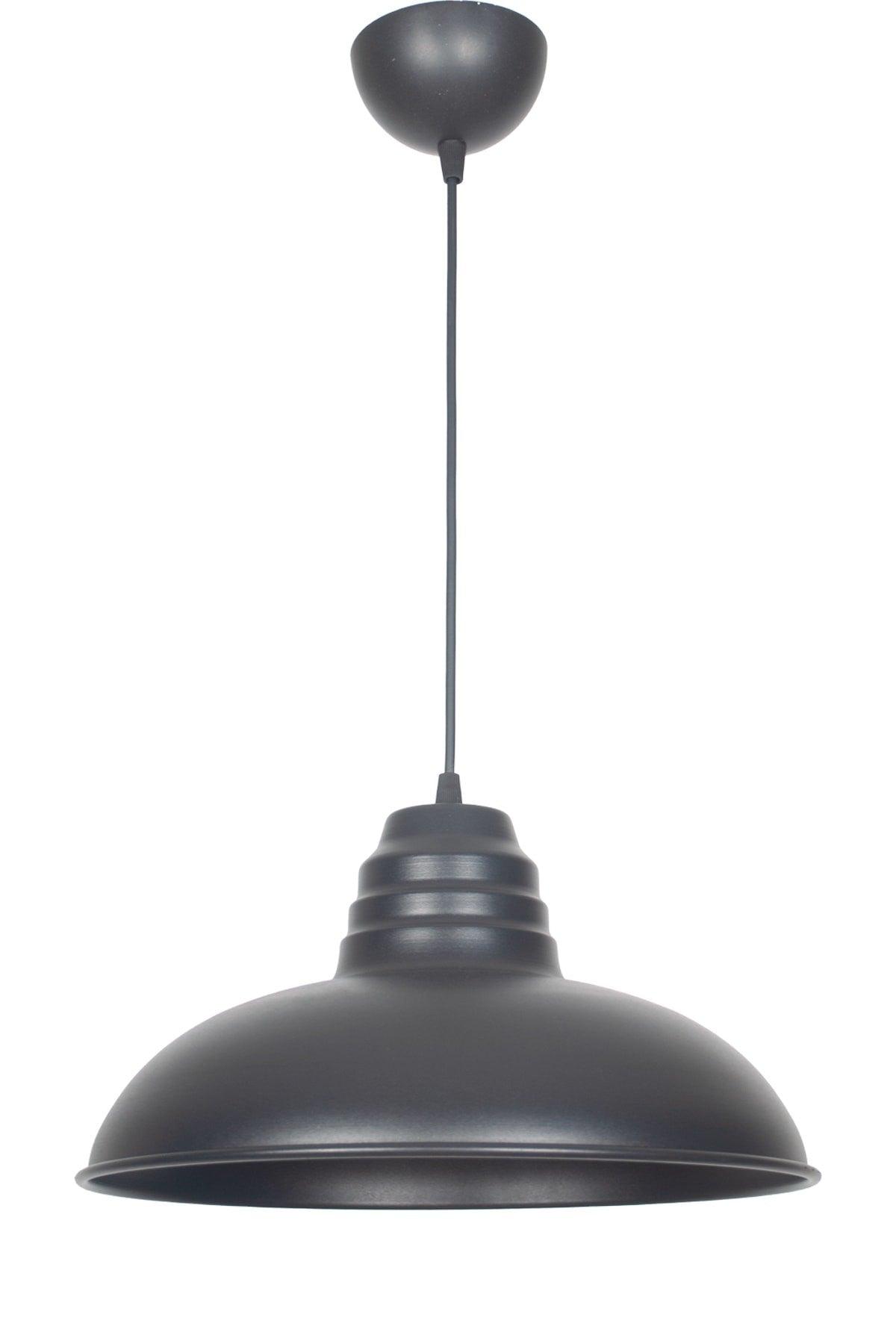 Sidney Large (32 CM DIA) Retro Rustic Model Modern Metal Black Color Pendant Lamp Cafe - Kitchen Single Chandelier - Swordslife