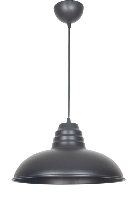 Sidney Large (32 CM DIA) Retro Rustic Model Modern Metal Black Color Pendant Lamp Cafe - Kitchen Single Chandelier - Swordslife