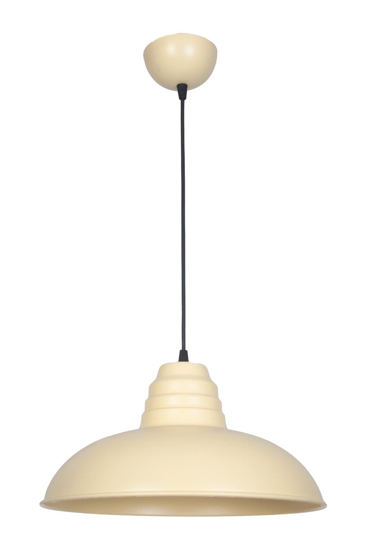 Sidney Cream Large (32 CM DIA) Retro Rustic Model Modern Metal Single Pendant Lamp Cafe - Kitchen Chandelier Cafe - Swordslife