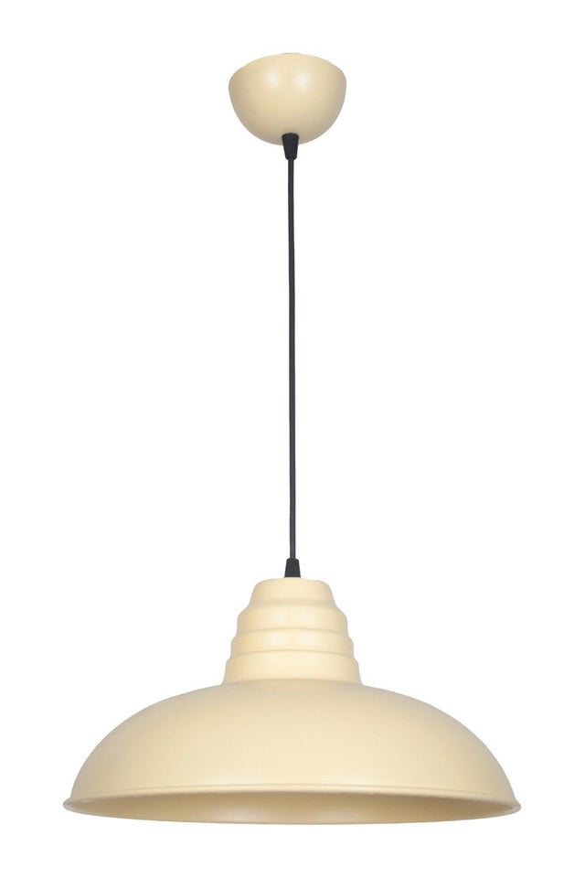 Sidney Cream Large (32 CM DIA) Retro Rustic Model Modern Metal Single Pendant Lamp Cafe - Kitchen Chandelier Cafe - Swordslife