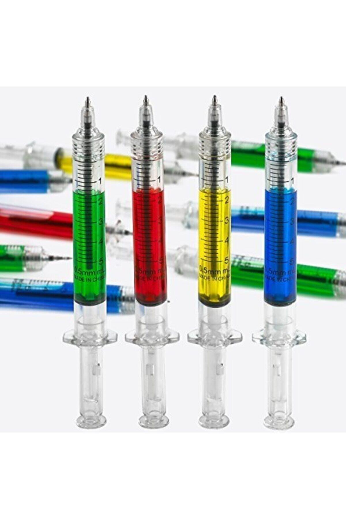 Syringe Model Ballpoint Pen Set of 4